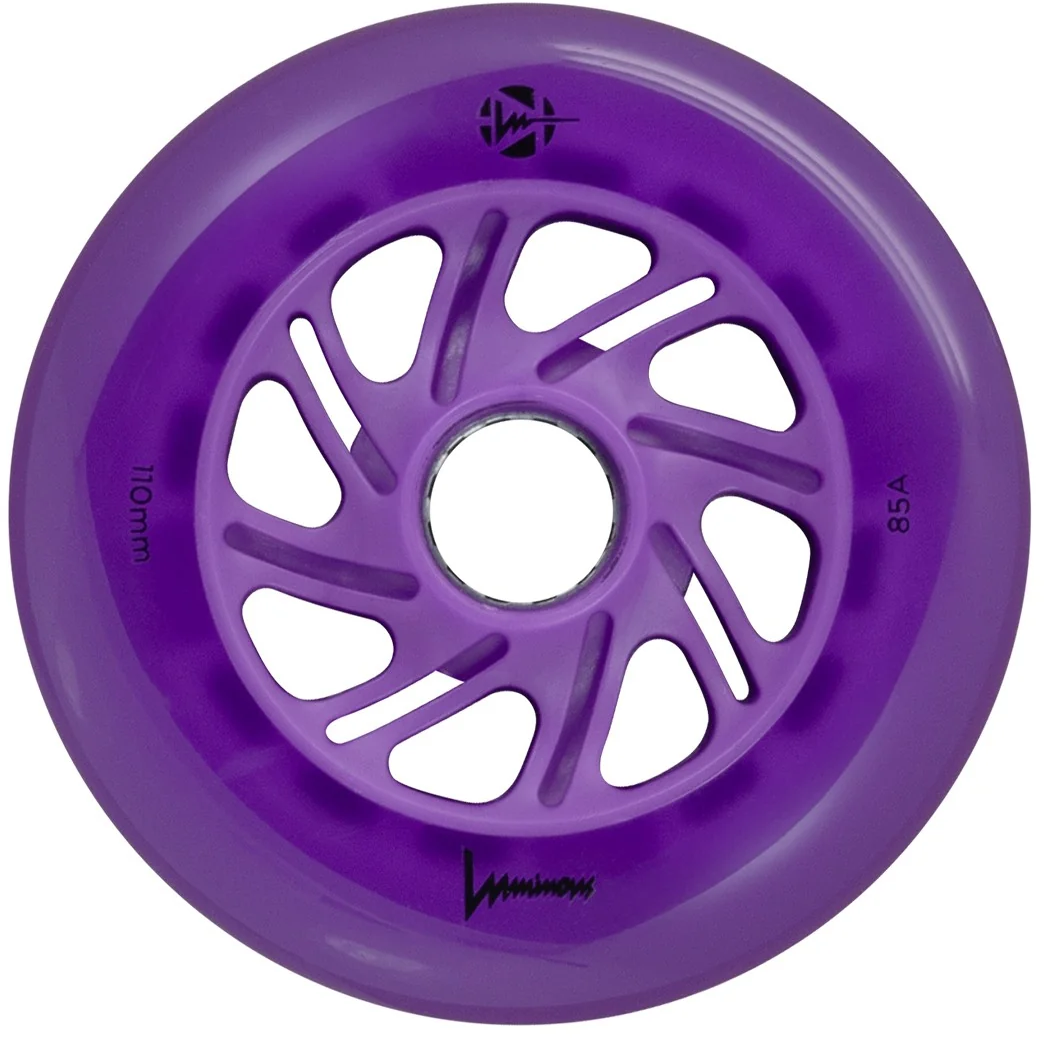 luminous led wheel 110mm85a purple